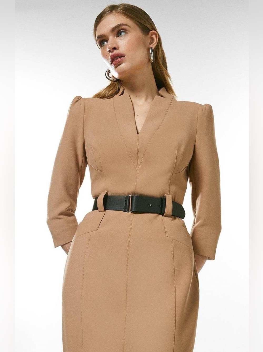 Karen Millen Camel Forever Dress (NWT) - Picture 3 of 8